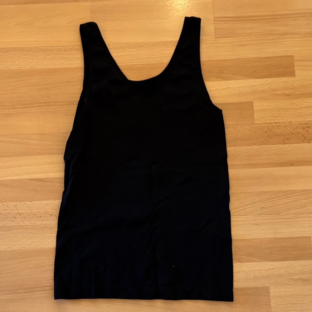 Classic Black Sleeveless Top slight compression